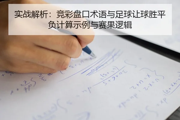 实战解析：竞彩盘口术语与足球让球胜平负计算示例与赛果逻辑